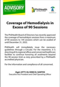 Updates: Committee on Hemodialysis - Philippine Society of Nephrology